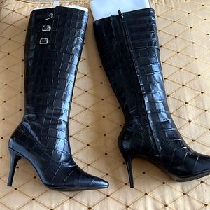 Blqck croc leather Ralph Lauren. brand new.. never been used but no tags.